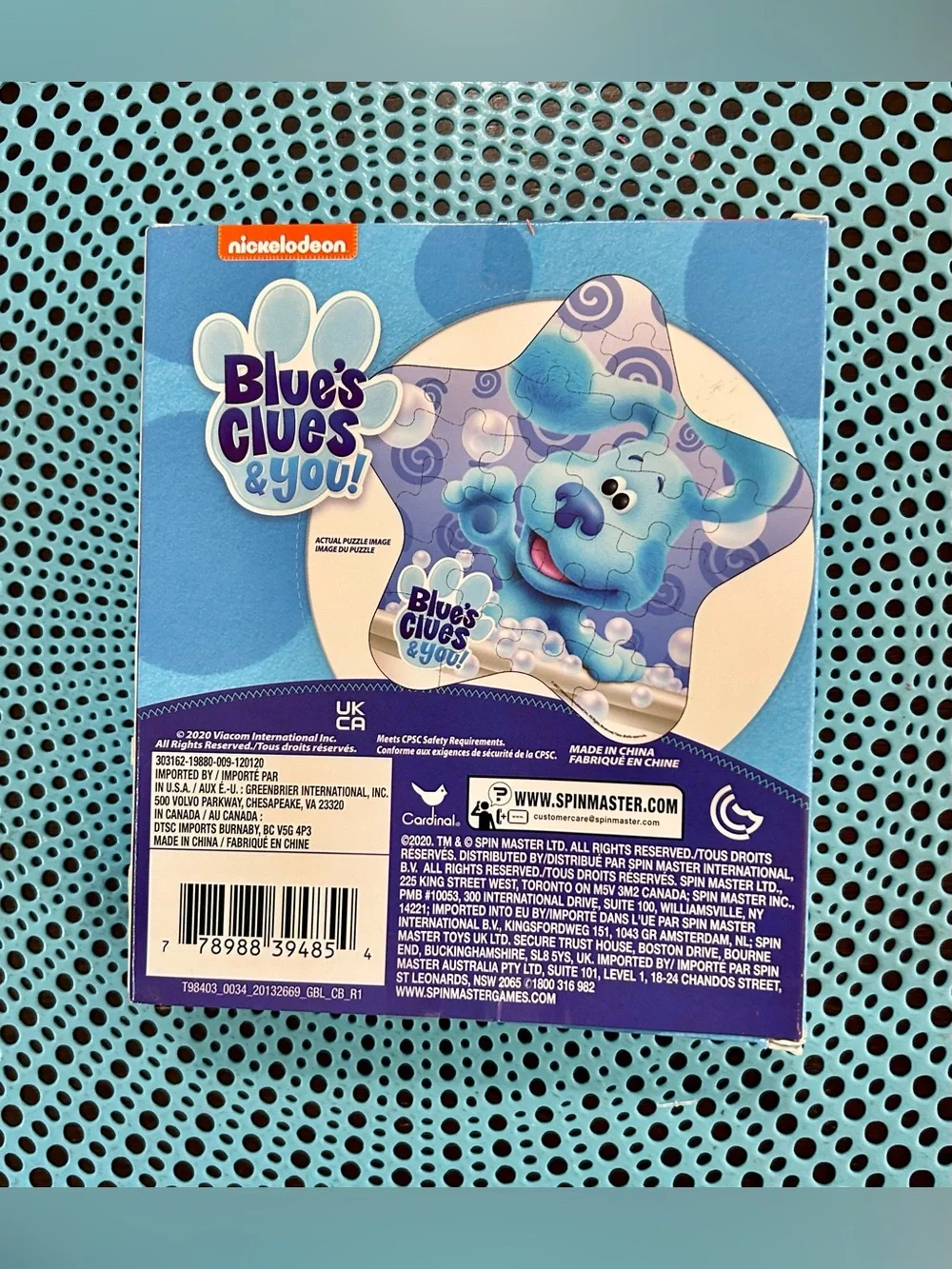 Nickelodeon Blue's Clues & You! Blue Shaped Puzzle - 24pc